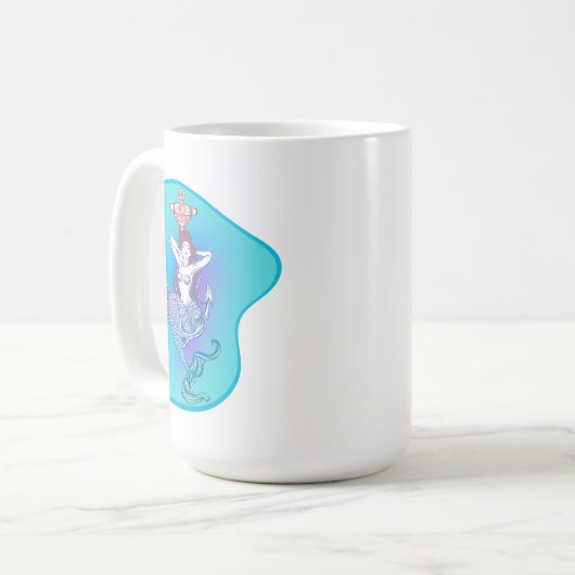 Meerjungfrau und Anchor Kaffeetasse (Vorderseite Links)