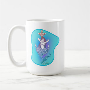 Meerjungfrau und Anchor Kaffeetasse