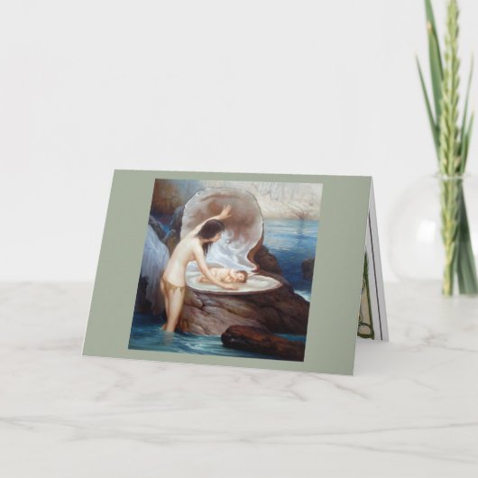 Meerjungfrau und Baby Karte (Vorderseite)