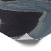 Meerjungfrau und Blauer Fisch Poster (Ecke)