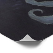 Meerjungfrau und Blauer Fisch Poster (Ecke)