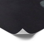 Meerjungfrau und Blauer Fisch Poster (Ecke)