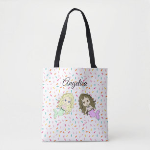 Meerjungfrau und Candy Sprinkles Personalisiert To Tasche