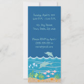 Meerjungfrau und Delfine Einladung (Rückseite)