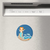 Meerjungfrau und Delfine Magnet (In Situ (Geschirrspüler))