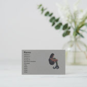 Meerjungfrau und der Mond Visitenkarte (Stehend Vorderseite)