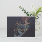 Meerjungfrau und die Einladung zum Blauen Fisch (Stehend Vorderseite)