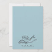 Meerjungfrau und Dolphin Beach Einladung zur Hochz (Rückseite)