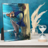 Meerjungfrau und Dolphin Fotoplatte (Seite)