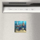 Meerjungfrau und Dolphin Magnet (In Situ (Geschirrspüler))