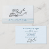 Meerjungfrau und Dolphin Nautical Visitenkarte (Vorne/Hinten)