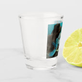 Meerjungfrau und Dolphin Schnapsglas (Links)