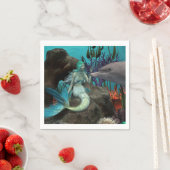 Meerjungfrau und Dolphin Serviette (Beispiel)