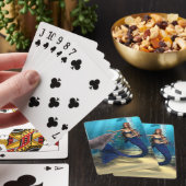 Meerjungfrau und Dolphin Spielkarten (In Situ)