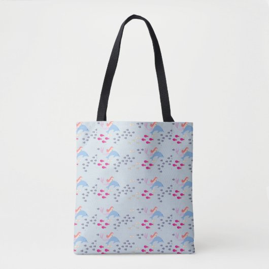 Meerjungfrau und Dolphin Tasche (Vorderseite)