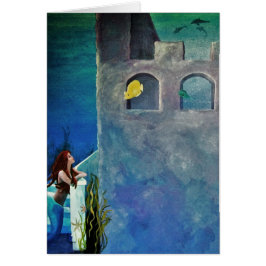 Meerjungfrau und Fisch auf der Burg