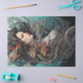 Meerjungfrau und Fische Seidenpapier (Basteln)