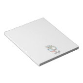 Meerjungfrau und Fischkid sind Personalisiert Notizblock (angewinkelt)