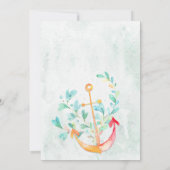 Meerjungfrau und Freunde im Rahmen der Seeeinladun Einladung (Rückseite)