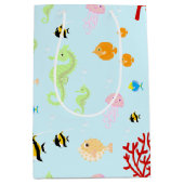 Meerjungfrau und Freundinnen Geburtstagsparty Mittlere Geschenktüte (Vorderseite)