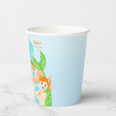 Meerjungfrau und Freundinnen Geburtstagsparty Pappbecher (Links)