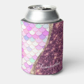 Meerjungfrau und Glitzer Dosenkühler (Kanne Rückseite)