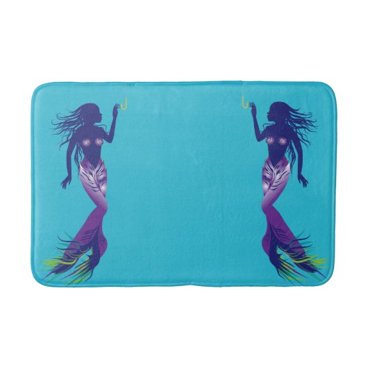 Meerjungfrau und Golden Hook Badematte (Vorderseite)