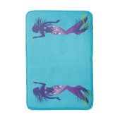 Meerjungfrau und Golden Hook Badematte (Vorderseite Vertikal)