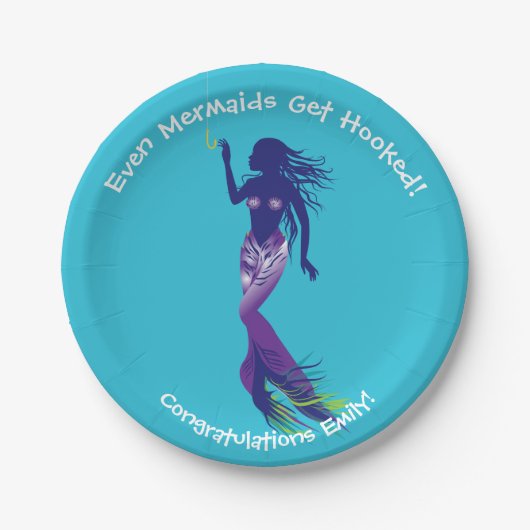 Meerjungfrau und Golden Hook Pappteller (Vorderseite)