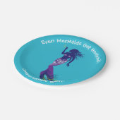 Meerjungfrau und Golden Hook Pappteller (Schrägansicht)