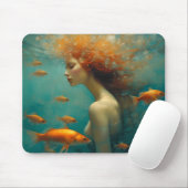Meerjungfrau und Goldfish Mousepad (Mit Mouse)