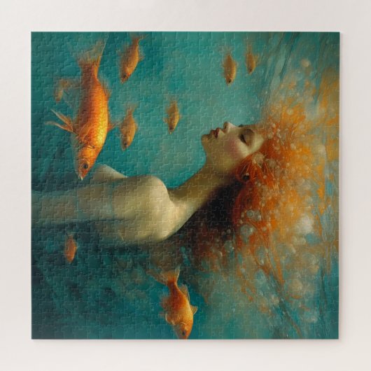 Meerjungfrau und Goldfish Puzzle (Horizontal)
