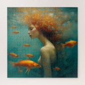 Meerjungfrau und Goldfish Puzzle (Vertikal)