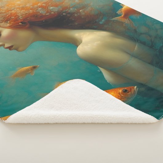 Meerjungfrau und Goldfish Sherpadecke (3/4)