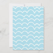 Meerjungfrau und Haifischbecken Geburtstagspartei Einladung (Rückseite)