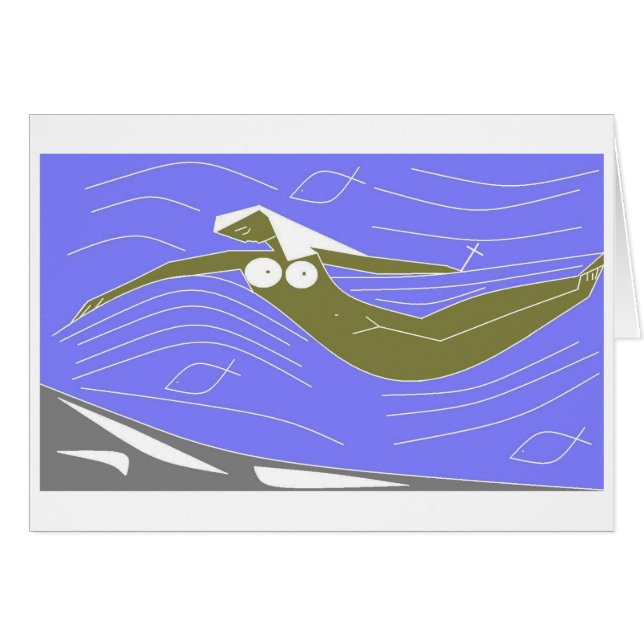 Meerjungfrau und Kreuz (Vorderseite (Horizontal))