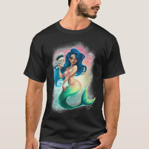 Meerjungfrau und Matrose T-Shirt