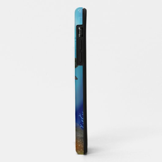 Meerjungfrau und Meeresschildkröte Case-Mate iPhone Hülle (Hinten/Links)