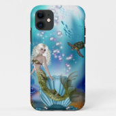 Meerjungfrau und Meeresschildkröte Case-Mate iPhone Hülle (Rückseite)