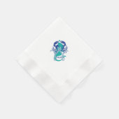 Meerjungfrau und Meereswelt Cocktail Servietten (Ecke)