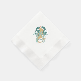 Meerjungfrau und Meereswelt Cocktail-Servietten fü Serviette