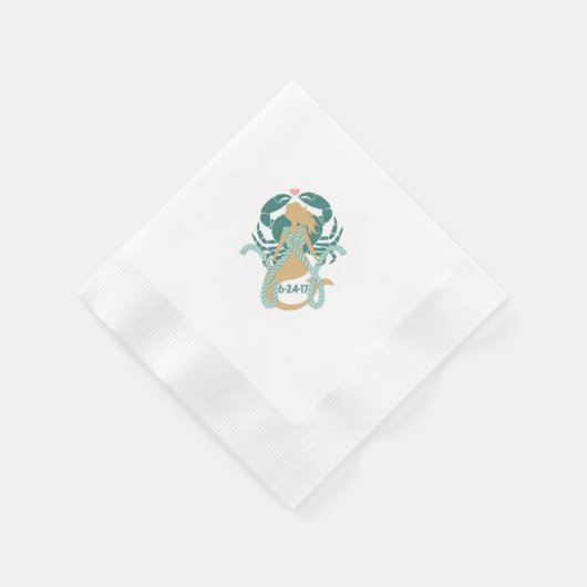 Meerjungfrau und Meereswelt Cocktail-Servietten fü Serviette (Ecke)