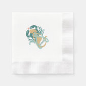 Meerjungfrau und Meereswelt Cocktail-Servietten fü Serviette (Vorderseite)