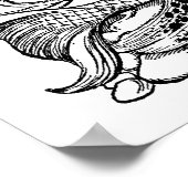 Meerjungfrau und Möwen Poster (Ecke)