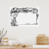 Meerjungfrau und Möwen Poster (Küche)