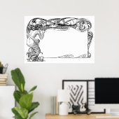 Meerjungfrau und Möwen Poster (Heimbüro)