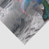 Meerjungfrau und Ozeangewebe Seidenpapier (Ausschnitt)