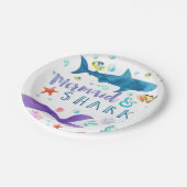 Meerjungfrau- und pappteller (Schrägansicht)