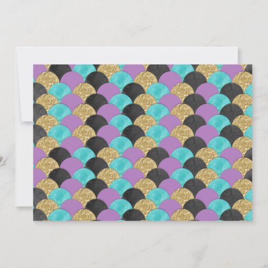 Meerjungfrau und Pirat danken Ihnen zu kardieren Dankeskarte (Rückseite)