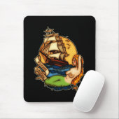 Meerjungfrau-und Piraten-Schiff Mousepad (Mit Mouse)